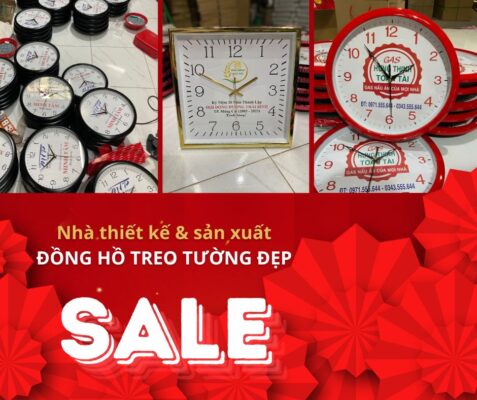 Địa chỉ đặt in và sản xuất đồng hồ treo tường quà tặng khai trương, quà tặng sinh nhật nhân viên đẹp và chất lượng